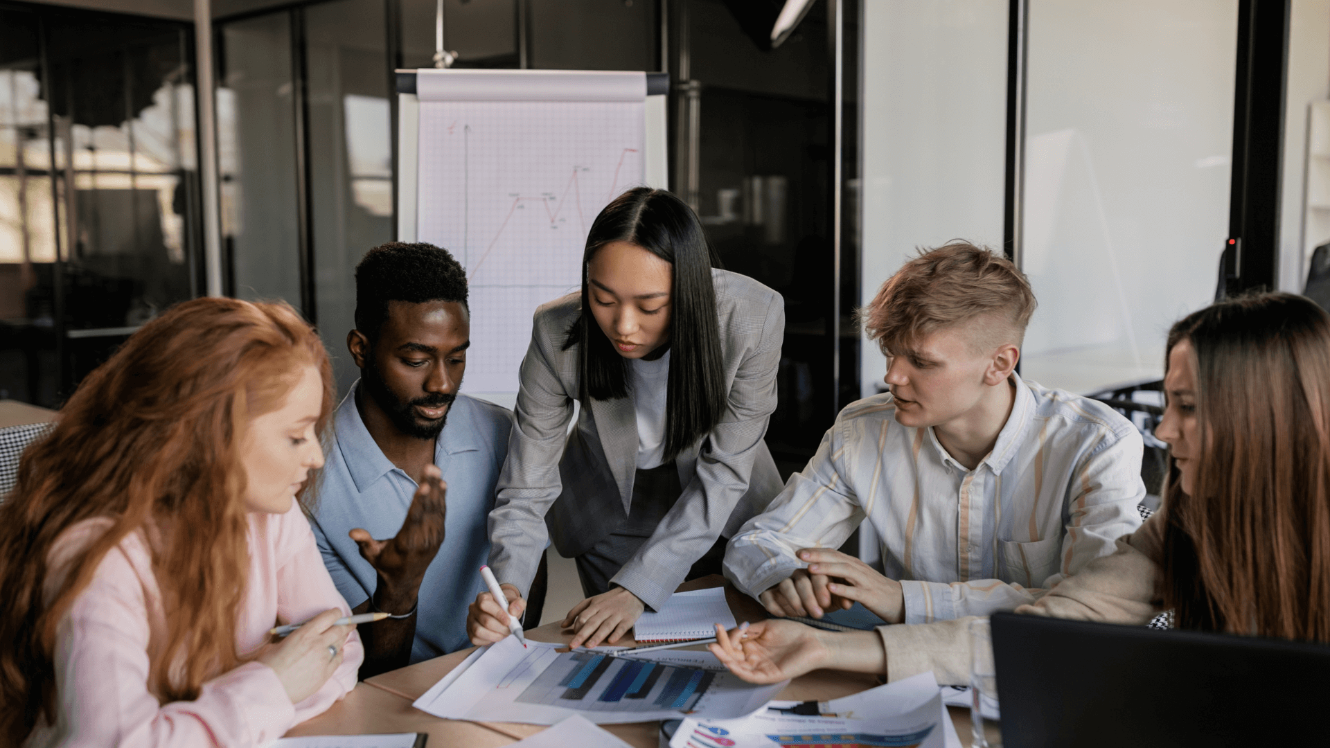 marketing team during a meeting